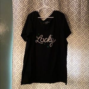 Torrid “Lucky☘️” V neck t-shirt